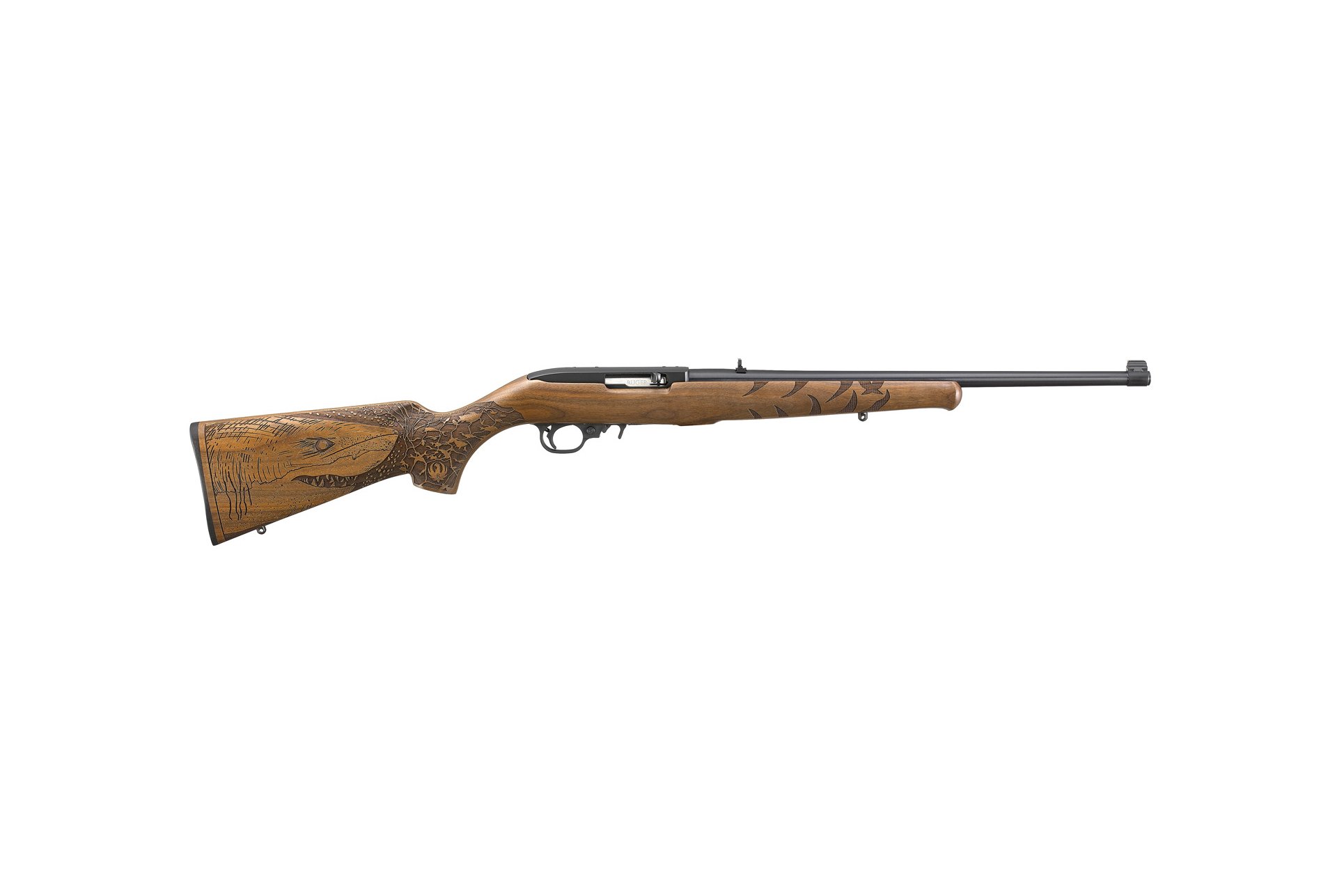 Ruger 10/22 Great White Shark Talo Edition 18.5" 22LR 10rd Semi-Auto Rifle - Brown