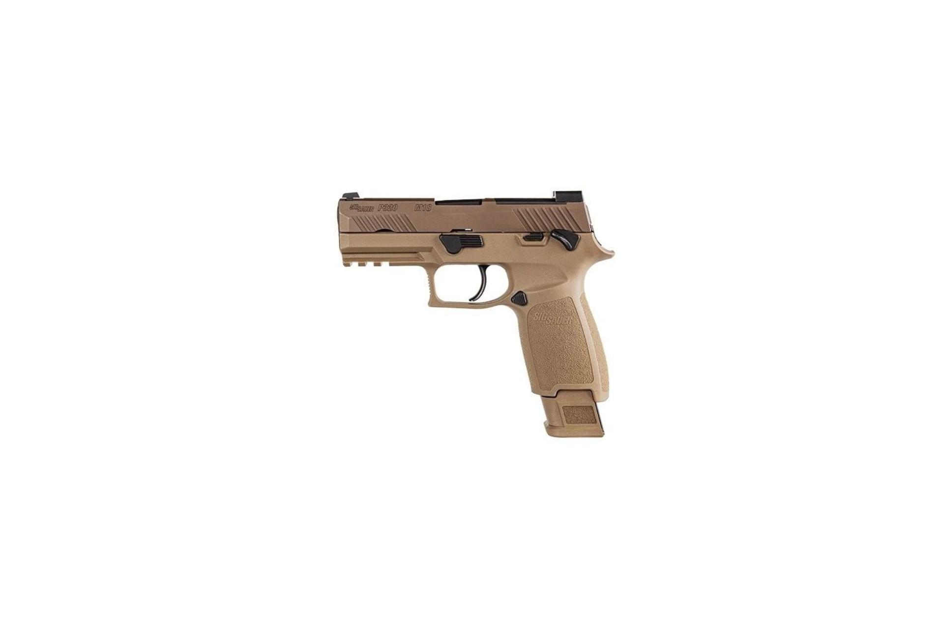 SIG P320 M18 MS 3.9" 9MM 21RD Compact Semi-Auto Pistol - Coyote