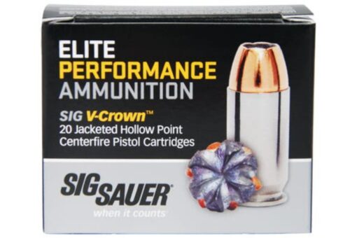 Sig Sauer E40SW1-20 40 S&W 165Gr Elite V-Crown JHP Ammo Handgun Ammo - 200 Rounds - AR15 Discounts