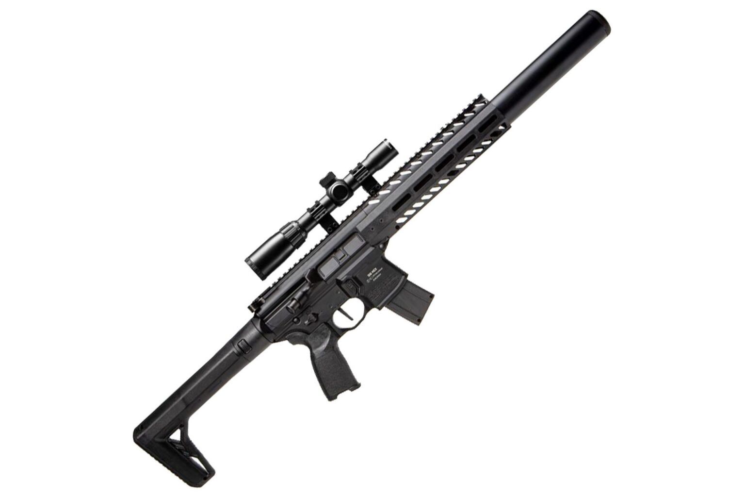 AIRMCX177G2BLKSCOPE Sig Sauer MCX Air Gen 2 .177 CAL 90GR CO2 30