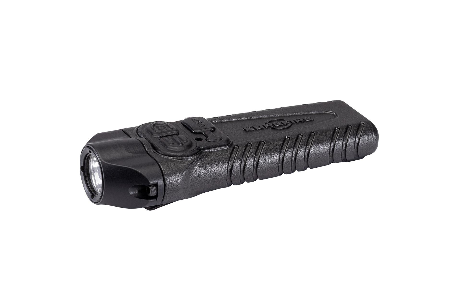 SureFire PLRB Stiletto Pro Black Anodized Aluminum White LED Flashlight 25-1000 Lumens 142 Meters Range
