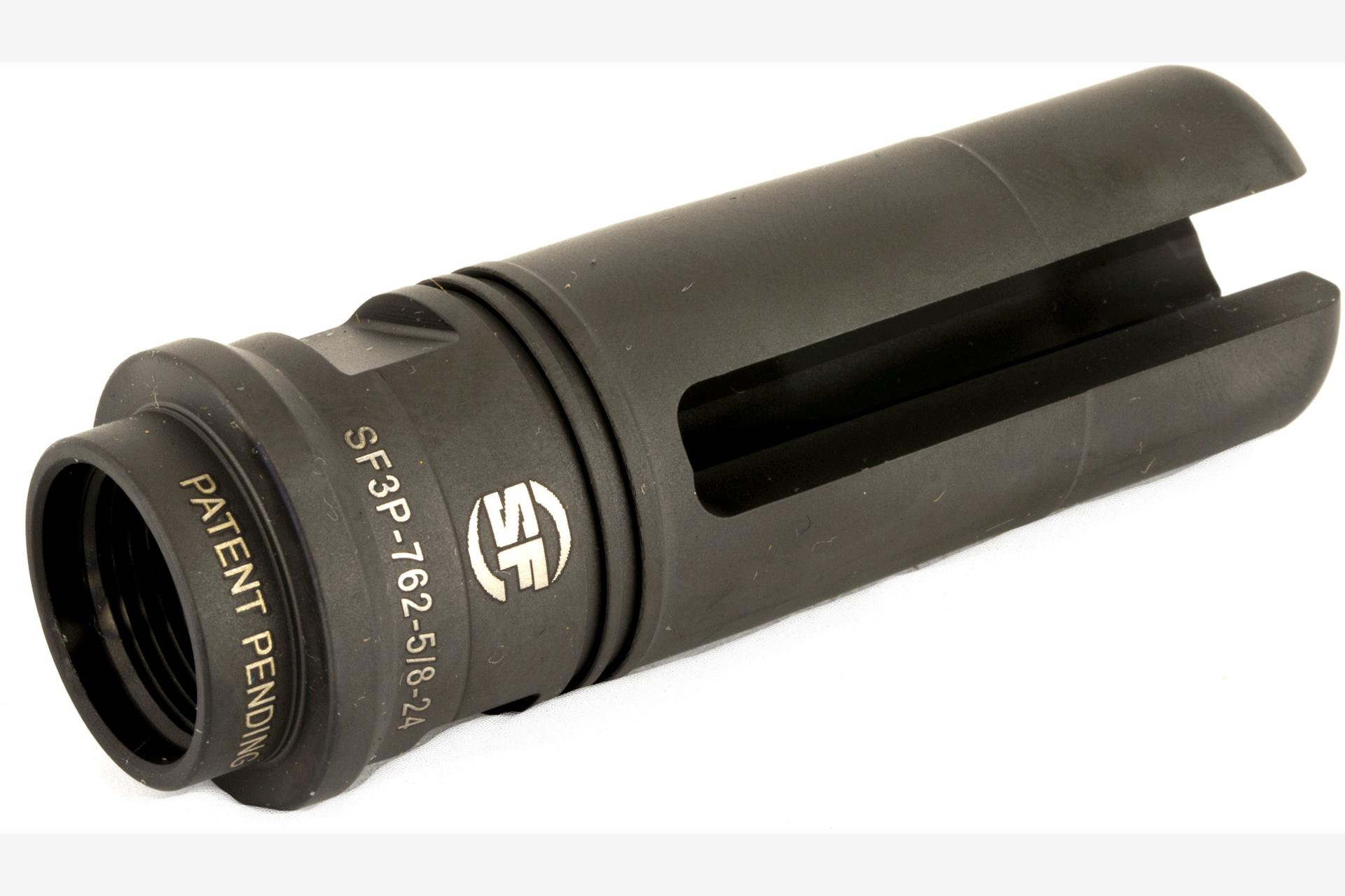 Surefire SOCOM  Flash Hider/Suppressor Adapter Three Prong 762NATO 5/8X24 RH - Black