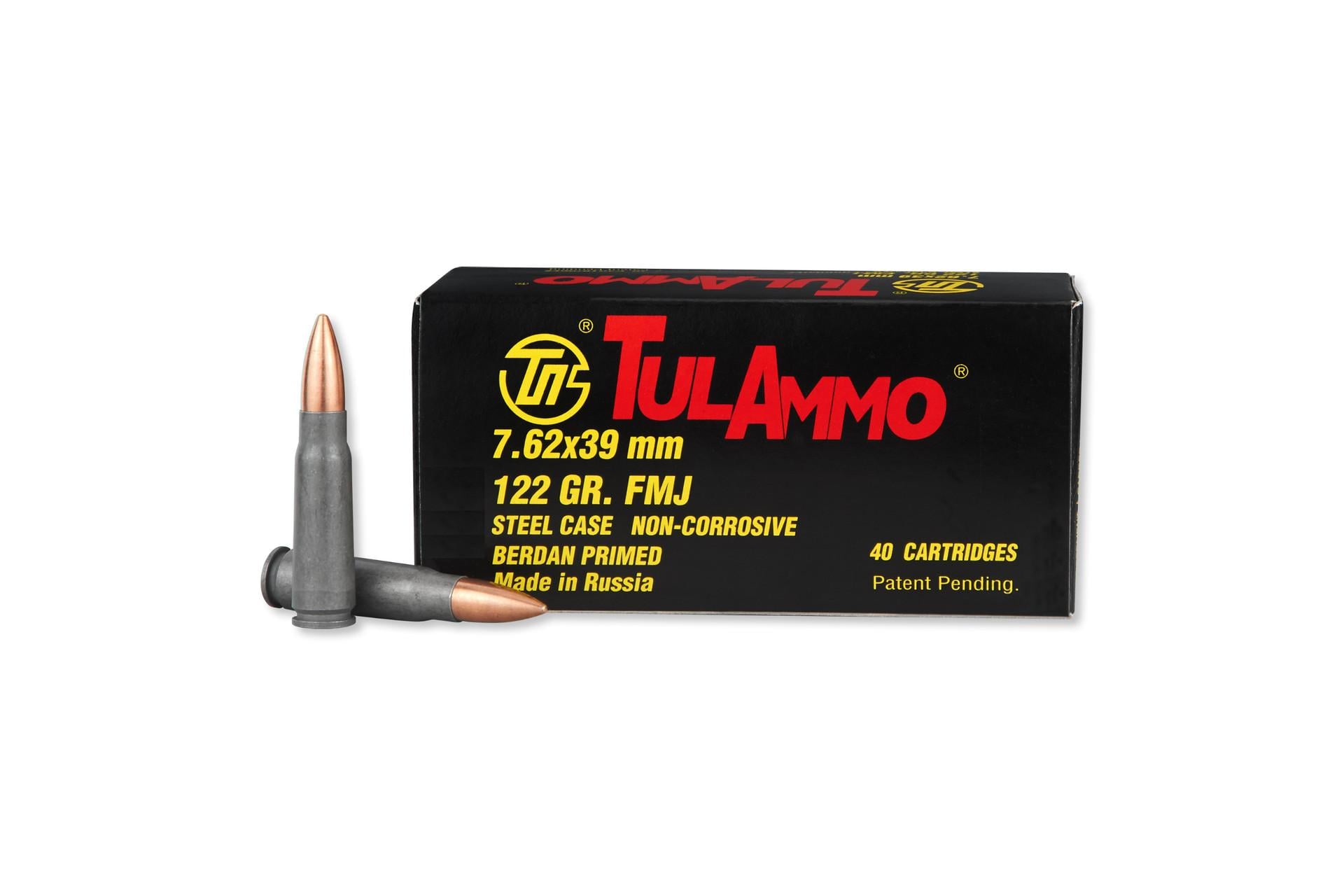 7.62x39 122gr FMJ Steel – 40rd