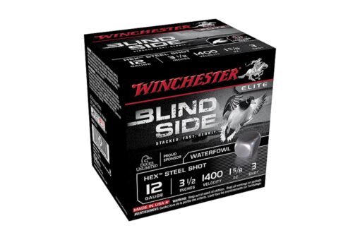 Winchester Ammo SBS12L3 Blindside Steel 12 Gauge 3.50" 1 5/8 oz 3 Shot Shotgun Ammo - 25 Rounds - AR15 Discounts