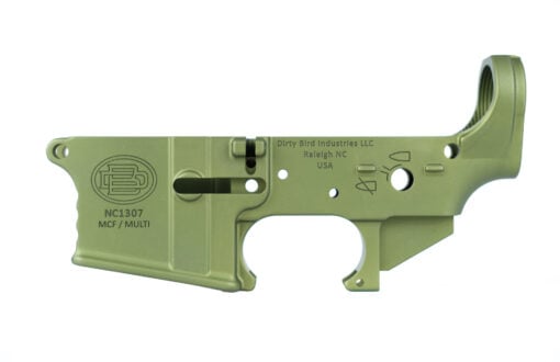 Dirty Bird AR-15 Multi-Cal Forged Lower Receiver - OD Green - AR15 Discounts