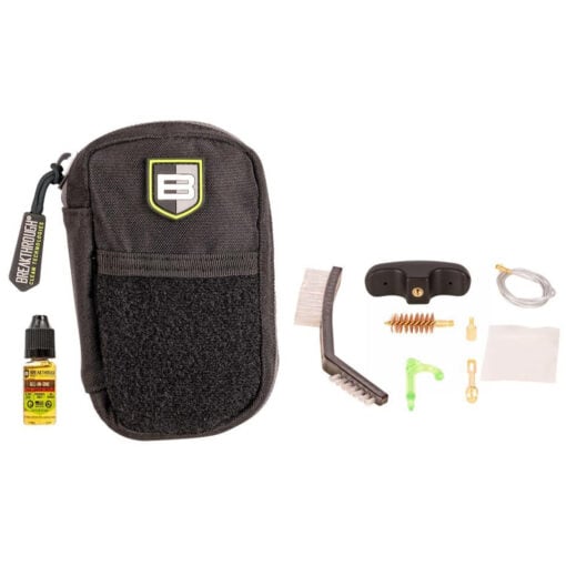 Breakthrough Clean Technologies Badge Series - 12G Pull Through Cleaning Kit With Molle Pouch - 