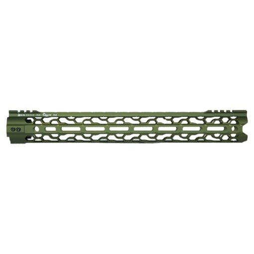 ODIN Works O2 Lite M-LOK Handguard - Black - 15.5", Green - AR15 Discounts