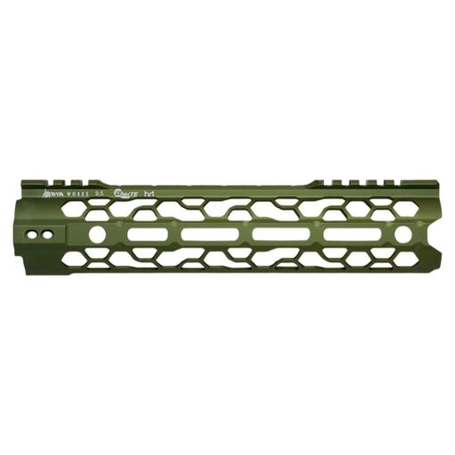 ODIN Works O2 Lite M-LOK Handguard - Black - 9.5", Green - AR15 Discounts