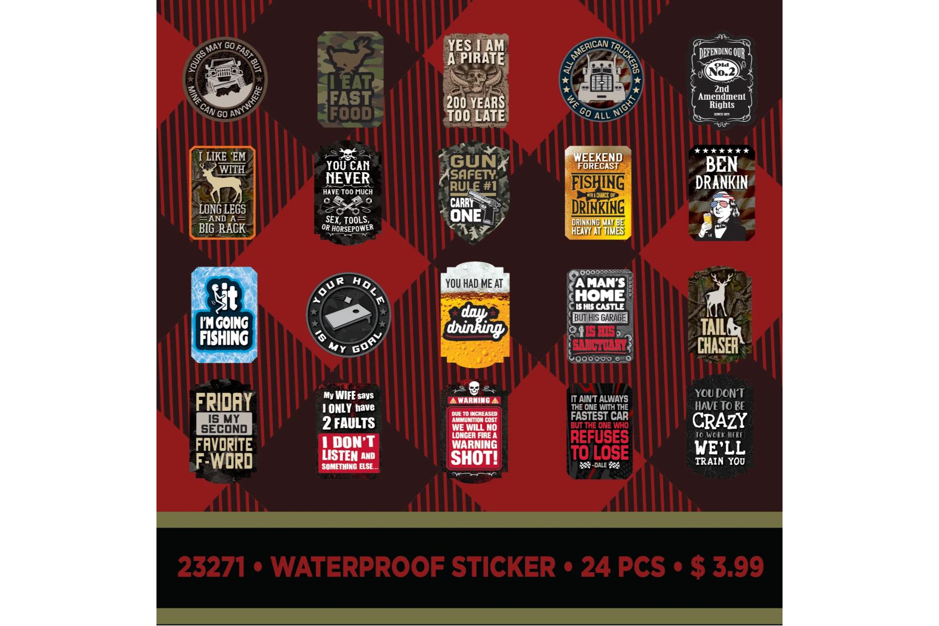 Novelty Inc 023271 Waterproof Sticker