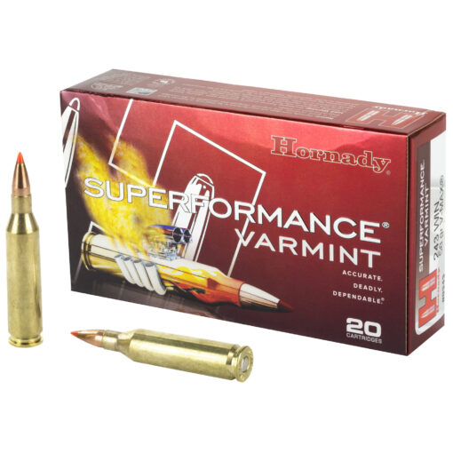 AR15 Discounts Hornady 8343 Superformance Varmint 243WIN 58 Gr Ammo V-Max Rifle Ammo - 20 Rounds - $48.95 at AR15 Discounts