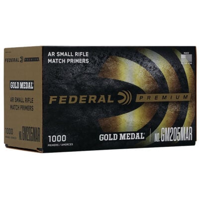 Federal Ammunition GM205MAR Gold Medal Premium Small AR Rifle Multi-Caliber Rifle - 1000 Rounds