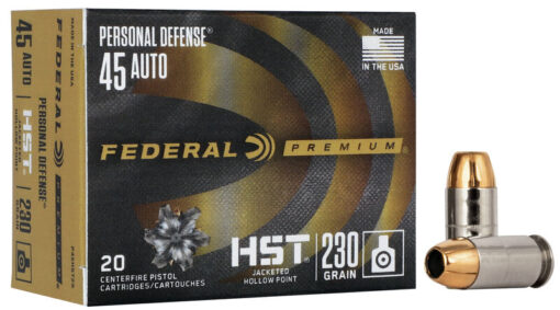 Federal Ammunition Premium HST .45 ACP 230Gr HP Ammo Handgun Ammo - 200 Rounds - AR15 Discounts