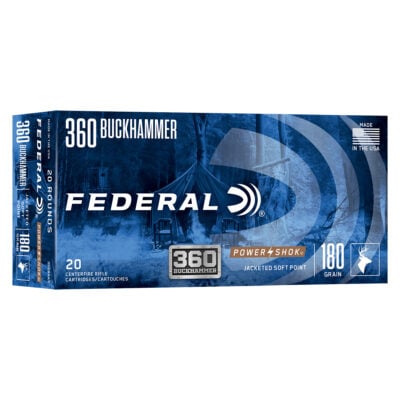 Federal 360BHAS Power-Shok Buckhammer 360 Buckhammer 180 gr Rifle Ammo - 20 Rounds