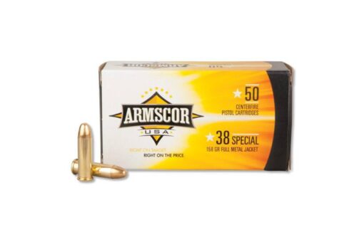 Armscor 38 Special 158 Grain Full Metal Jacket Handgun Ammo - 50 Rounds - AR15 Discounts
