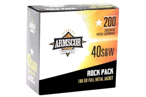 Armscor 50083 Range Rock Pack 40 S&W 180 gr FMJ Ammo Handgun Ammo - 800 Rounds - AR15 Discounts