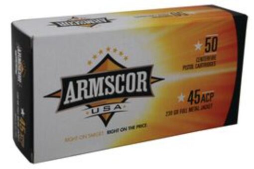 Armscor FAC45-12N 45 ACP 230 Grain Full Metal Jacket Handgun Ammo - 1000 Rounds - AR15 Discounts