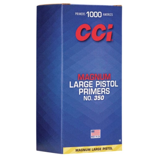 AR15 Discounts CCI 0016 Magnum Pistol No. 350 Large Pistol Multi-Caliber Handgun 1000 Per Pack - $59.95 at AR15 Discounts