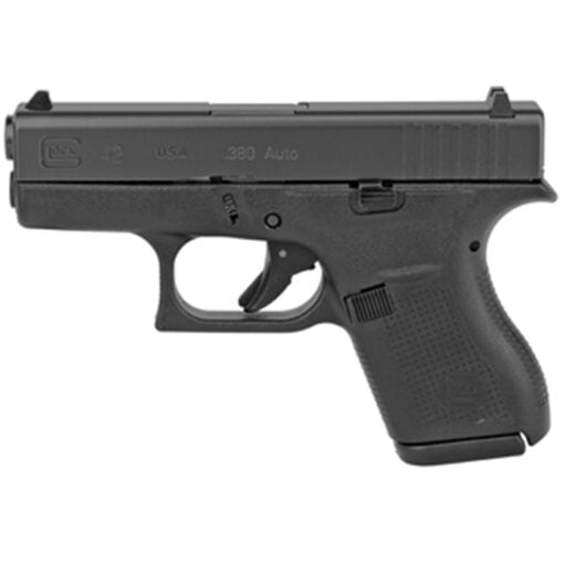 Glock 42 325 380 ACP 6Rd Subcompact SemiAuto Pistol  Black