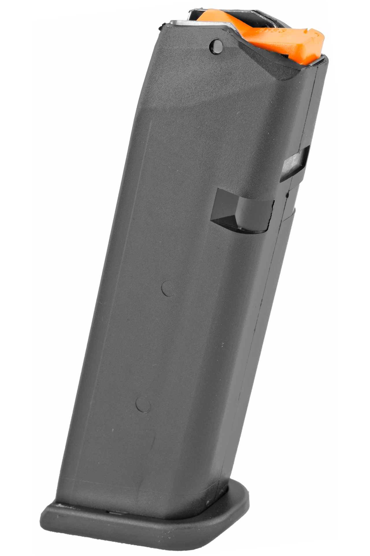Glock Glock OEM Magazine 9MM 10 Rd Fits GLOCK 17 & 34 Cardboard Style Packaging Polymer Orange Follower GEN5 - Black