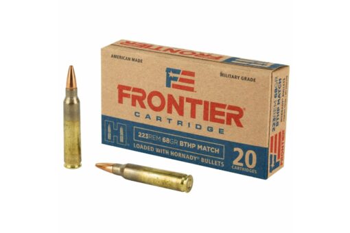 Hornady FRONTIER 223 REM 68 GR BTHP Match Rifle Ammo - 20 Rounds - AR15 Discounts