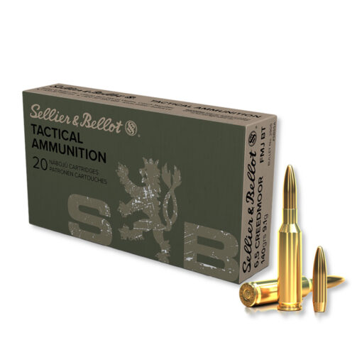 Sellier & Bellot 6.5 Creedmoor 140 Grain FMJ Ammo Rifle Ammo - 500 Rounds - AR15 Discounts