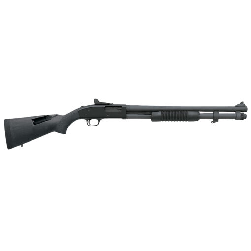 Mossberg, 590A1, Pump Action, 12 Gauge, 3" Chamber, 20" Heavy Wall Barrel, Parkerized Finish, Synthetic Stock, Ghost Ring Sight, 8Rd - 