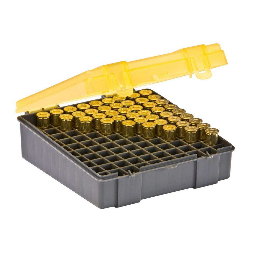 Plano 122600 Handgun Ammo Case – .41 Magnum Dark Gray/Transparent Amber