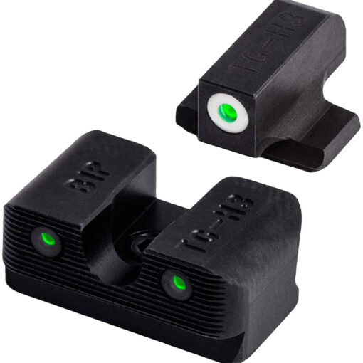 AR15 Discounts TruGlo TG231B1W Tritium Pro Night Sights Square Green w/White Outline Front/U-Notch Green Rear w/Nitride Finished Frame for Beretta Px4 Storm - $95.99 at AR15 Discounts