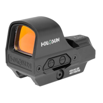 Holosun HS510C 1x Open Reflex Sight, Green 2 MOA dot 65 MOA Circle Reticle, Flat Dark Earth, HS510C-FDE-G