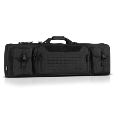 Savior Equipment Urban Warfare Double Rifle Bag - Suitable for Rifle Shotgun, w/ Backpack Strap, 55" Long - Black
