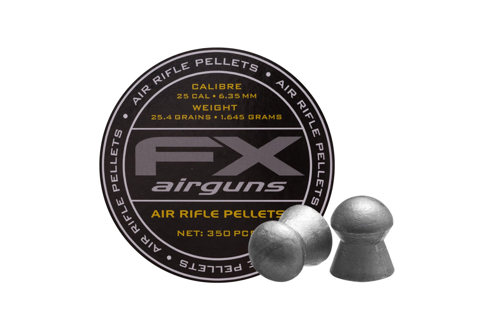 FX Airgun Pellets .25 - 25.39gr - 350ct