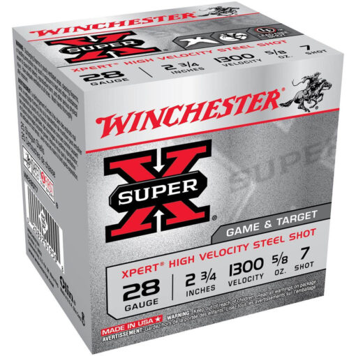 Winchester Super-X Steel Shot 28 Gauge 2.75" 5/8oz #6 Ammo Shotgun Ammo - 250 Rounds - AR15 Discounts