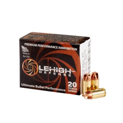 Lehigh Defense LA38068XD Xtreme Defense Home Defense 380 ACP 68 gr Lehigh Defense XD FMT Handgun Ammo - 20 Rounds