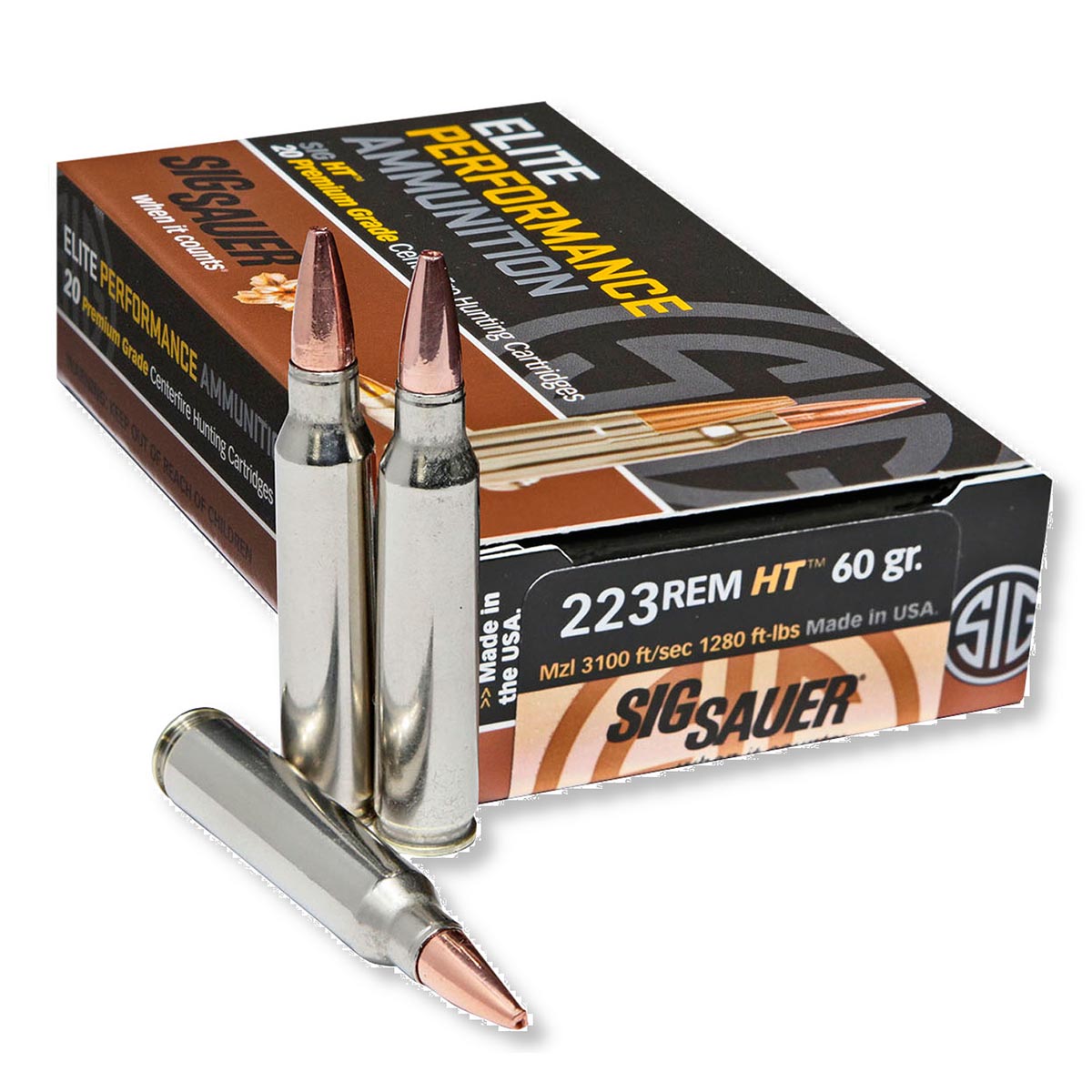 sig-sauer .223 Remington 60gr JHP – 200rd