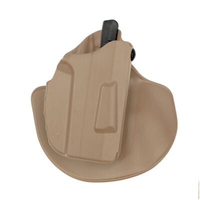 Safariland 7378 7TS ALS Concealment Paddle/Belt Loop Glock Holster, Glock 19 W/ TLR-7 Compact Light, FDE Brown