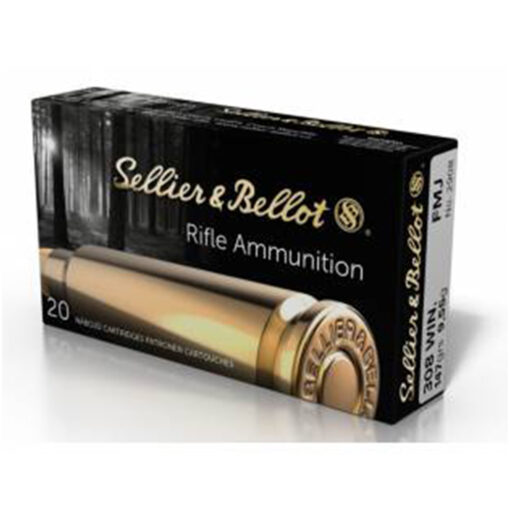 Sellier & Bellot .308 Winchester 147 Grain FMJ Ammo Rifle Ammo - 500 Rounds - AR15 Discounts