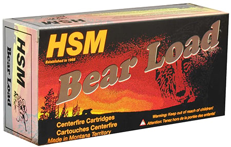 Unknown HSM 457012N Bear Load 45-70 Gov 430 gr Round Nose Flat Point Rifle Ammo - 20 Rounds
