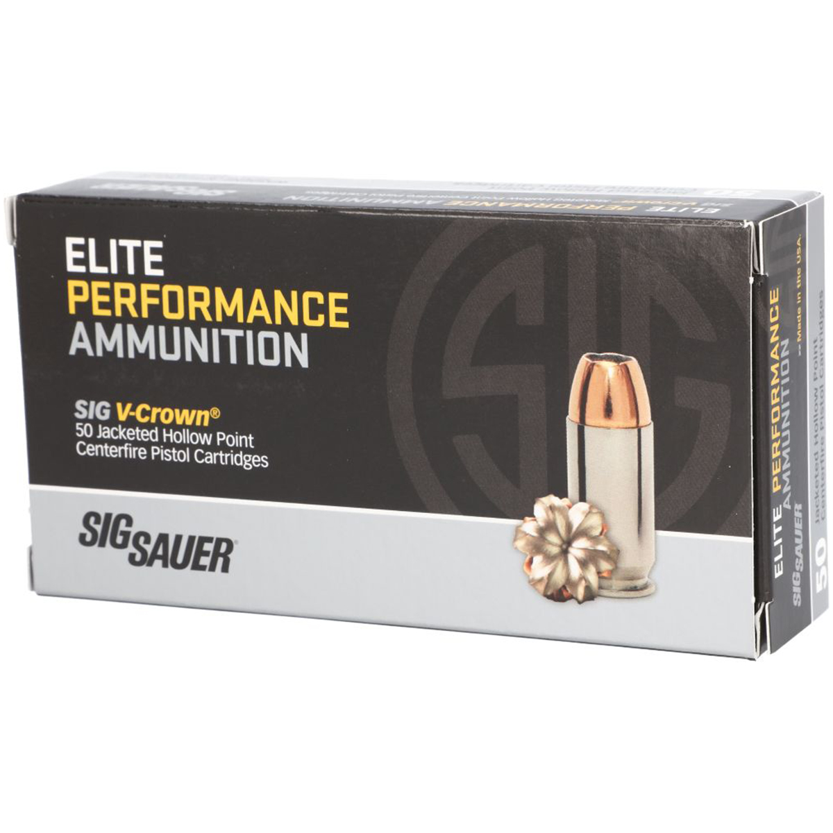 Sig Sauer .40 S&W 180gr V-CROWN – 500rd