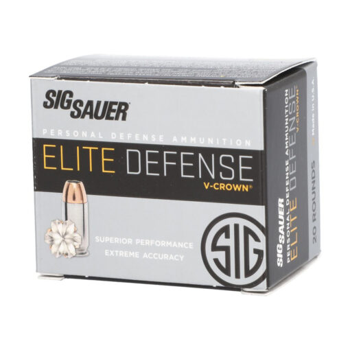 SIG Sauer E357M-20 Ammo 357Mag 125Gr Elite V-Crown Jhp 200 Rd - AR15 Discounts