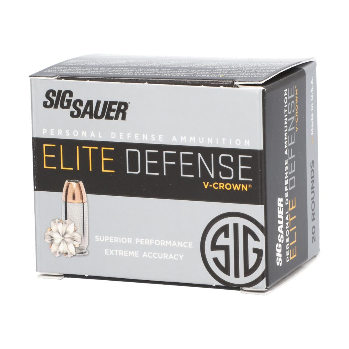 Sig Sauer .357 Magnum 125gr V-CROWN – 200rd