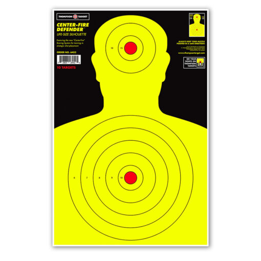 Thompson Center-Fire Life Size 12.5"x19" Silhouette Targets - 10 Pack - 