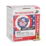 Winchester USA .22LR 36gr Copper Plated Hollow Point Rimfire Ammo – 500 Rounds
