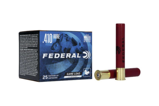 Federal Game Shok 3" 4 Shot 11/16 Oz .410 Ammuntion Shotgun Ammo - 25 Rounds - 