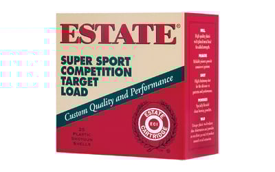 Estate Super Sport 20 Gauge 2.75" #7.5 7/8 oz Shotgun Ammo - 25 Rounds