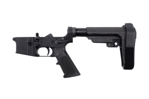 Anderson No Logo Complete Lower Receiver w/ SBA3 Brace -