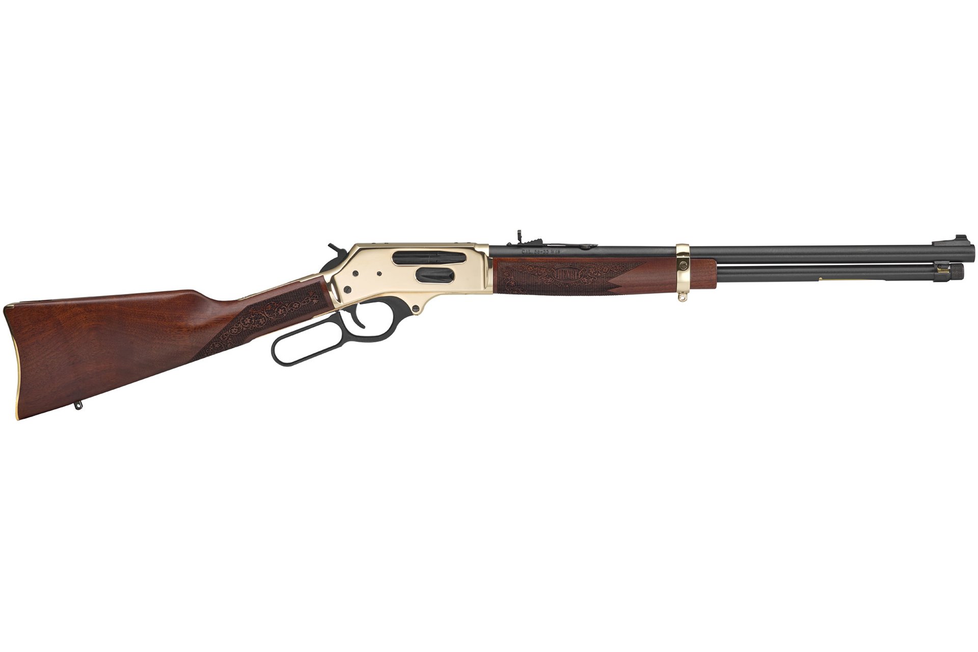 Henry H0243030 Side Gate Lever 30-30 Win 5+1 20" American Walnut Polished Brass Lever-Action Rifle
