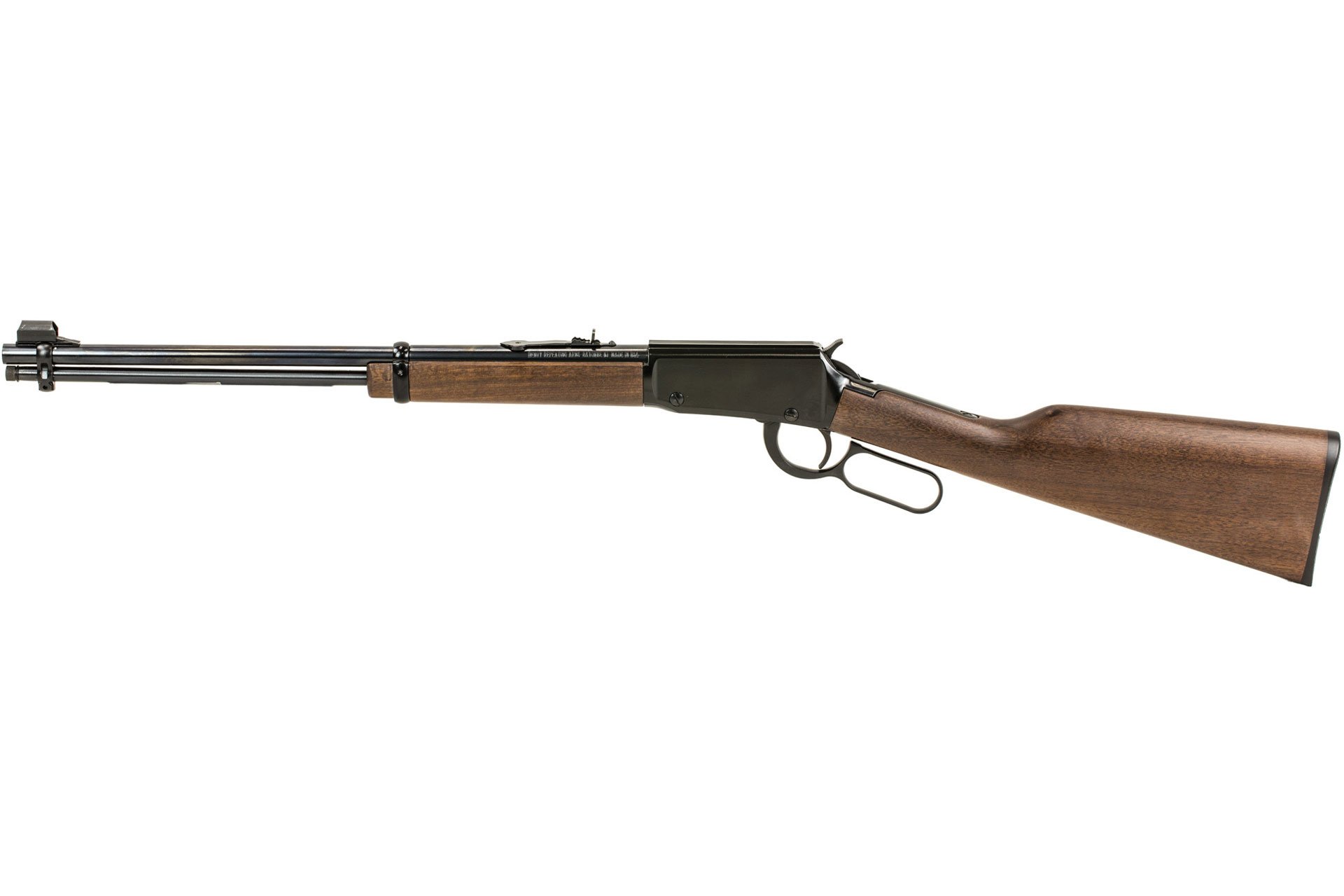 Henry Repeating Arms Lever Action 22LR 18.25" Barrel Blue Finish Walnut Stock Adjustable Sights 15Rd