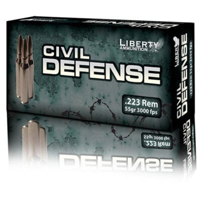Liberty Ammunition LACD223019 Silverado 223 Rem 55 gr 3000 fps Hollow Point Boat-Tail (HPBT) Rifle Ammo - 20 Rounds