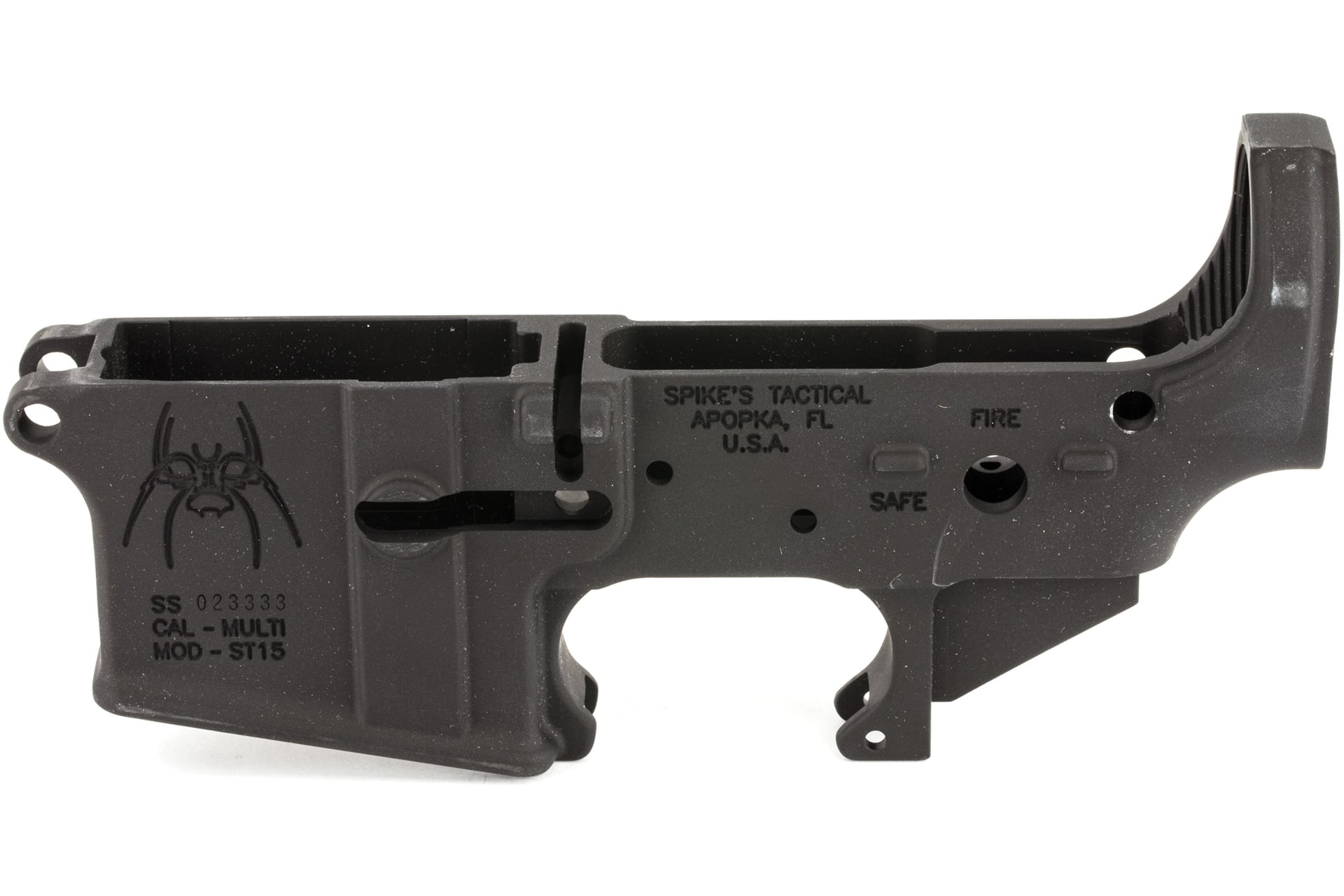 Spike's Tactical STLS018 Spider Fire/Safe Stripped Lower 223 Rem