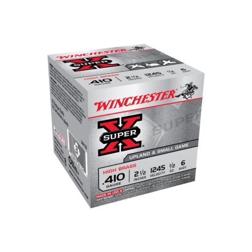 Winchester 410 Bore Ammunition Super-X High Brass X416 2-1/2" 1/2oz #6 1245FPS Shotgun Ammo - 25 Rounds - AR15 Discounts